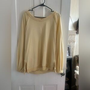 POL Cream Long Sleeve Top